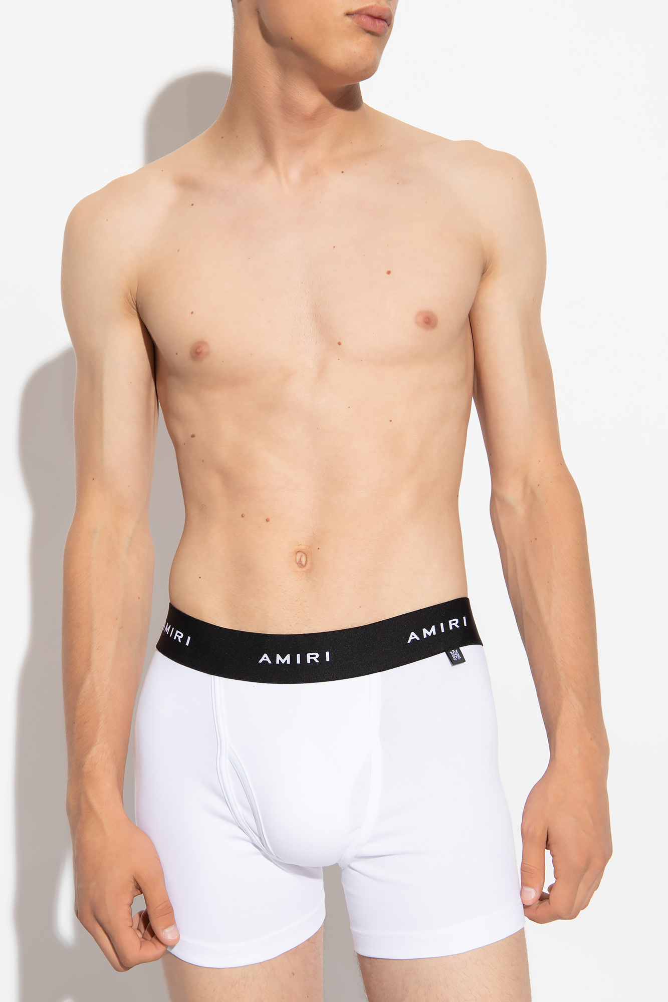 White Boxers with logo Amiri - SchaferandweinerShops GB